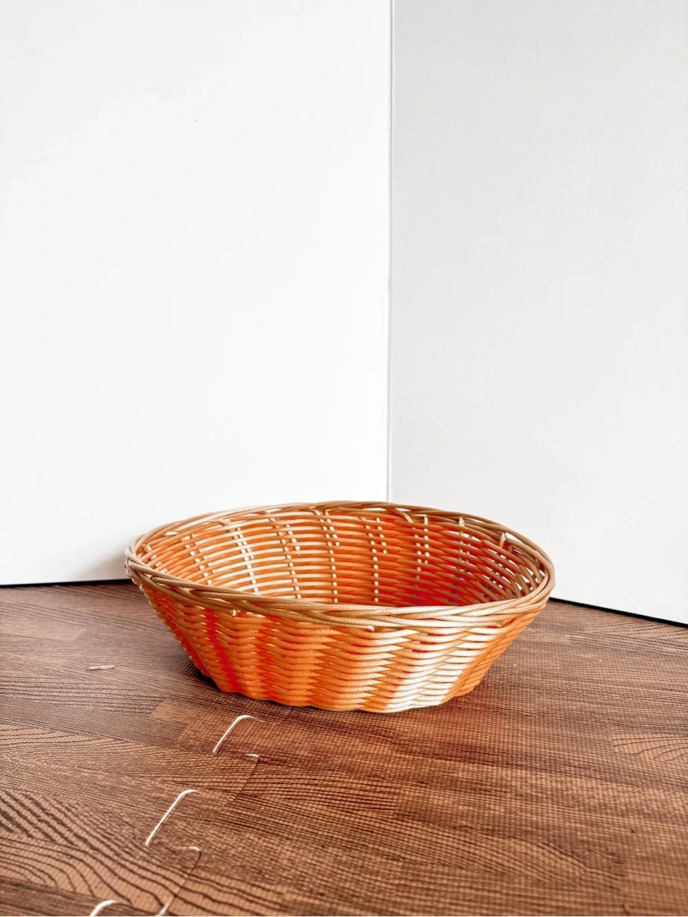 Handwoven Tan Small Serving Basket